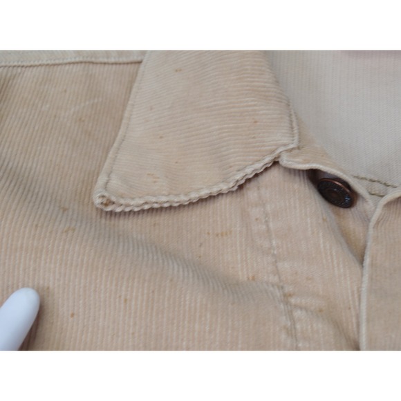 Vintage 70s Levis‎ Corduroy Trucker Jacket Tan Cotton Blend Button Front Size 40 - Picture 4 of 12